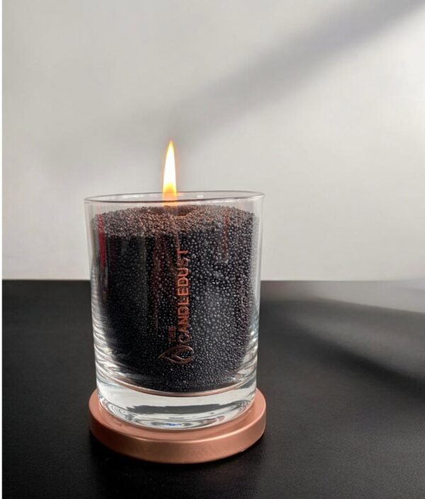 Bekvapė biri žvakė stiklo indelyje - "Black" 160 g.