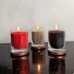 Bekvapė biri žvakė stiklo indelyje - "Black" 160 g.